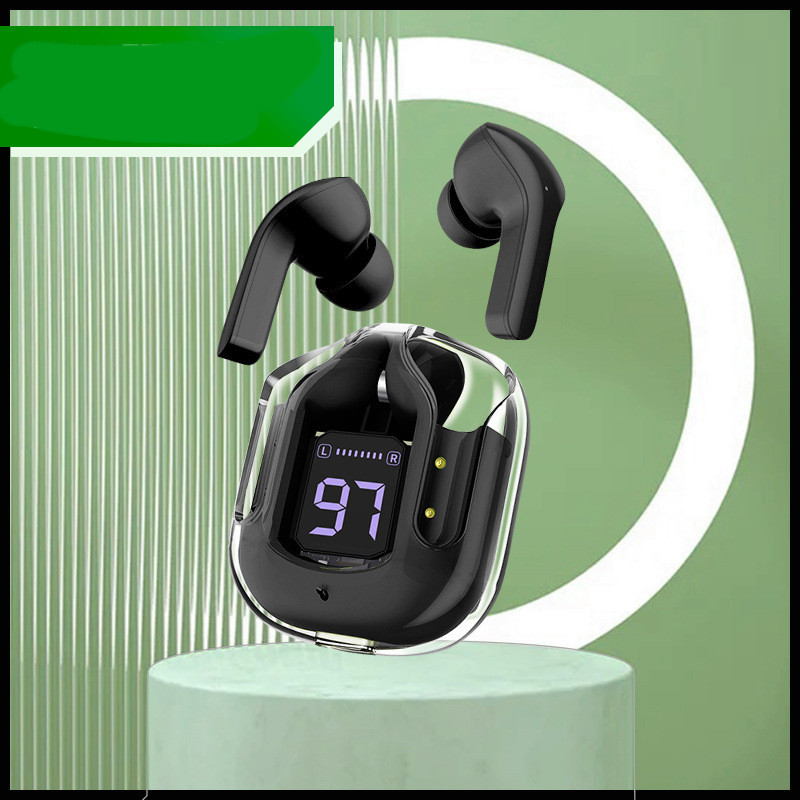 New Mini Transparent Wireless Bluetooth Headset Digital Display ENC Noise Reduction True Wireless Sports Music - Image 3