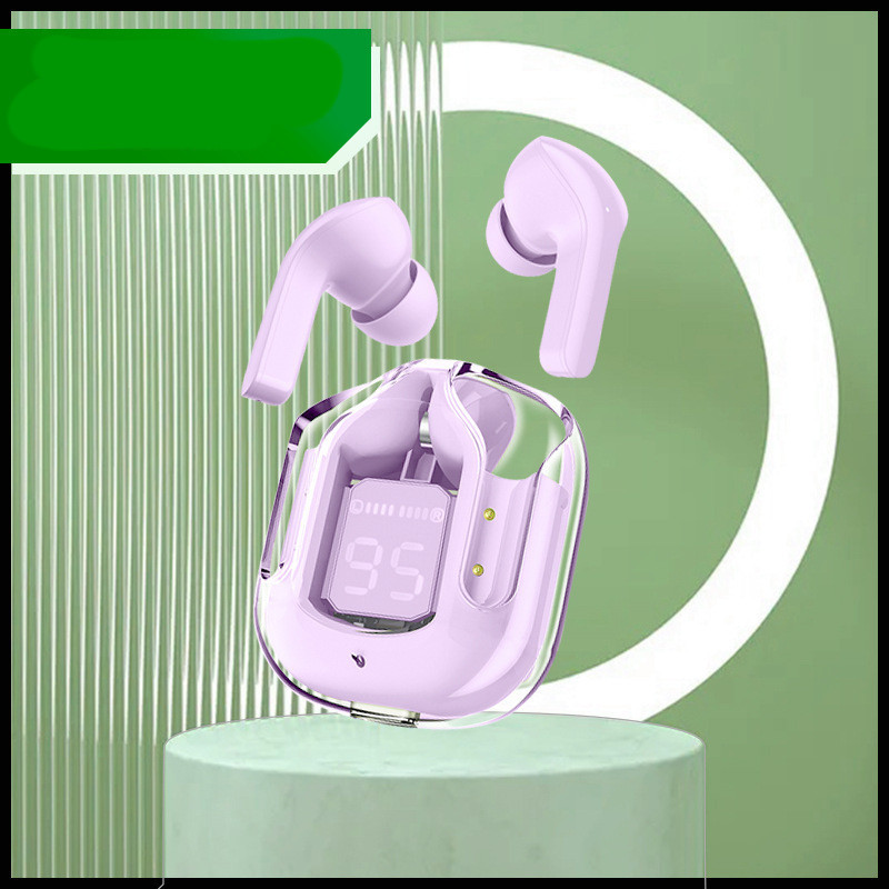 New Mini Transparent Wireless Bluetooth Headset Digital Display ENC Noise Reduction True Wireless Sports Music - Image 4