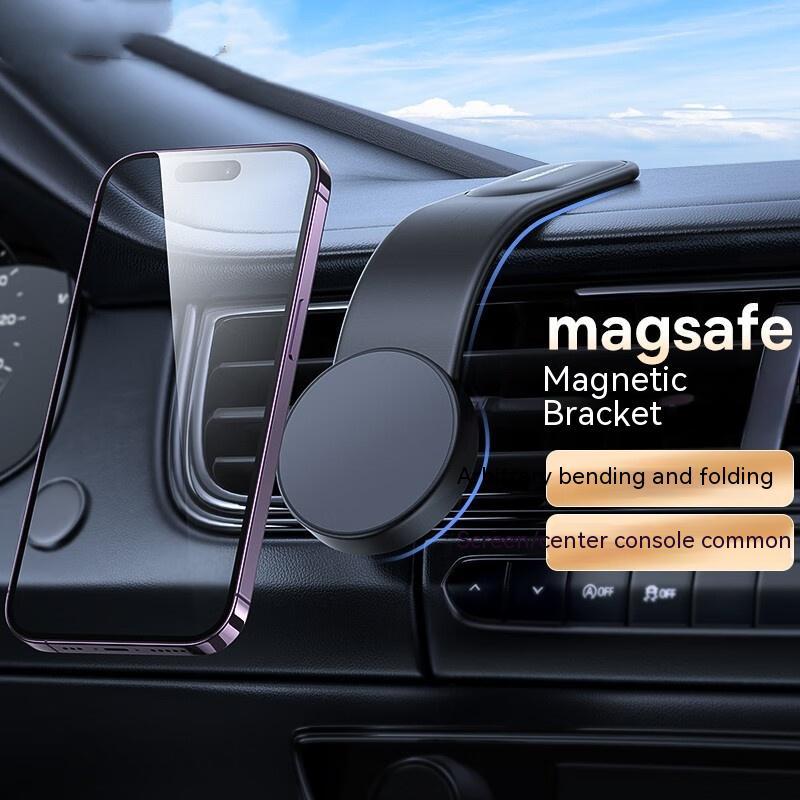 Magnetic Bendable Car Mobile Phone Holder Wireless Charger Phone Holder 15W Car Dash Mount Compatible With Phone - Image 9